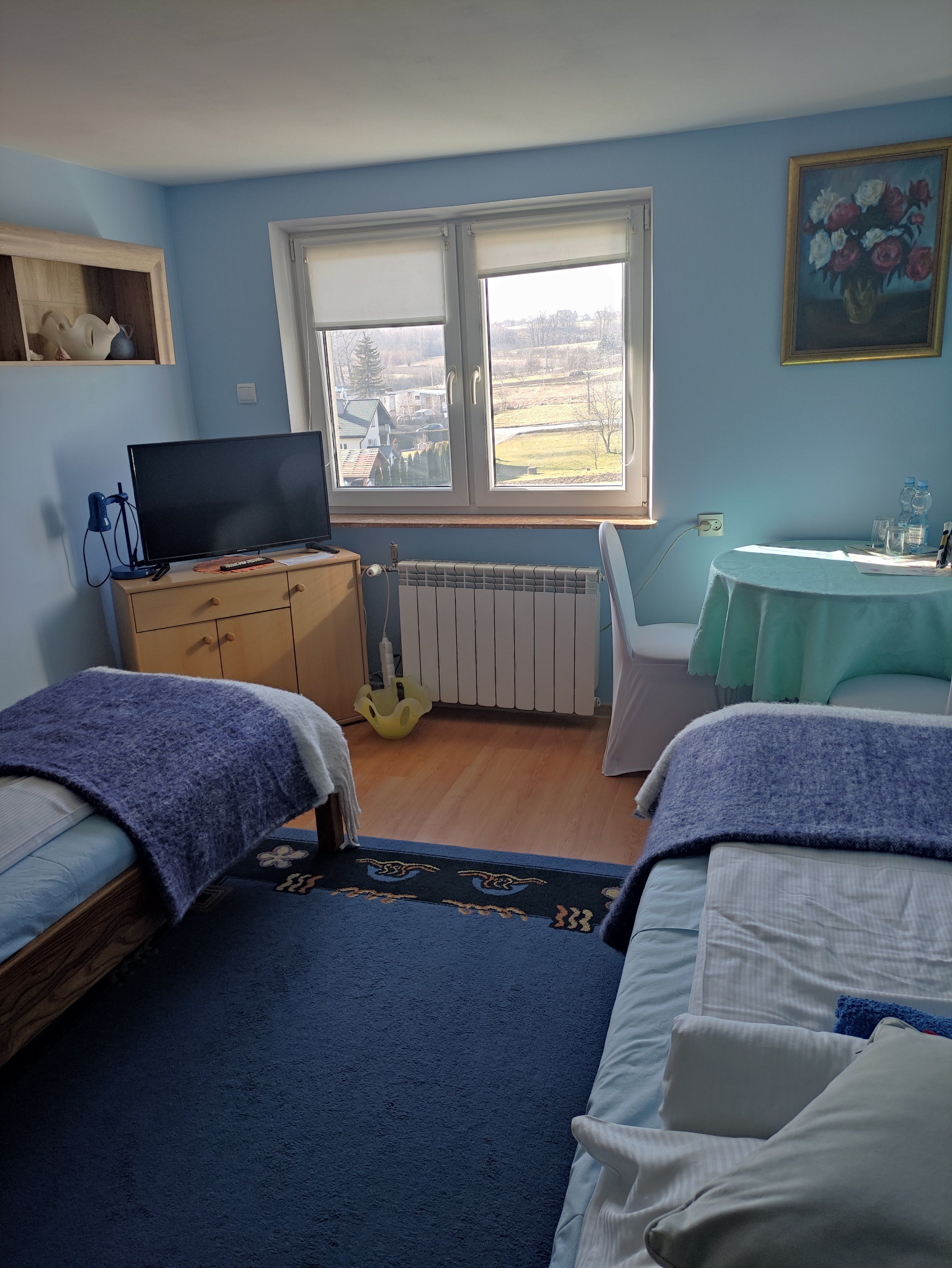 Pokój Nr. 3: (Niebieski) 2-osobowy